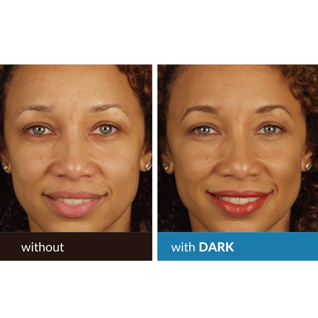 Serious Skincare BELLA ROSE PRO-MINERALS Loose Mineral Powder Makeup Foundation SPF 15 + Goat Hair Application Brush – Sheer to Full Coverage – Luminous Matte Finish – Men and Women - .50 oz (Dark)