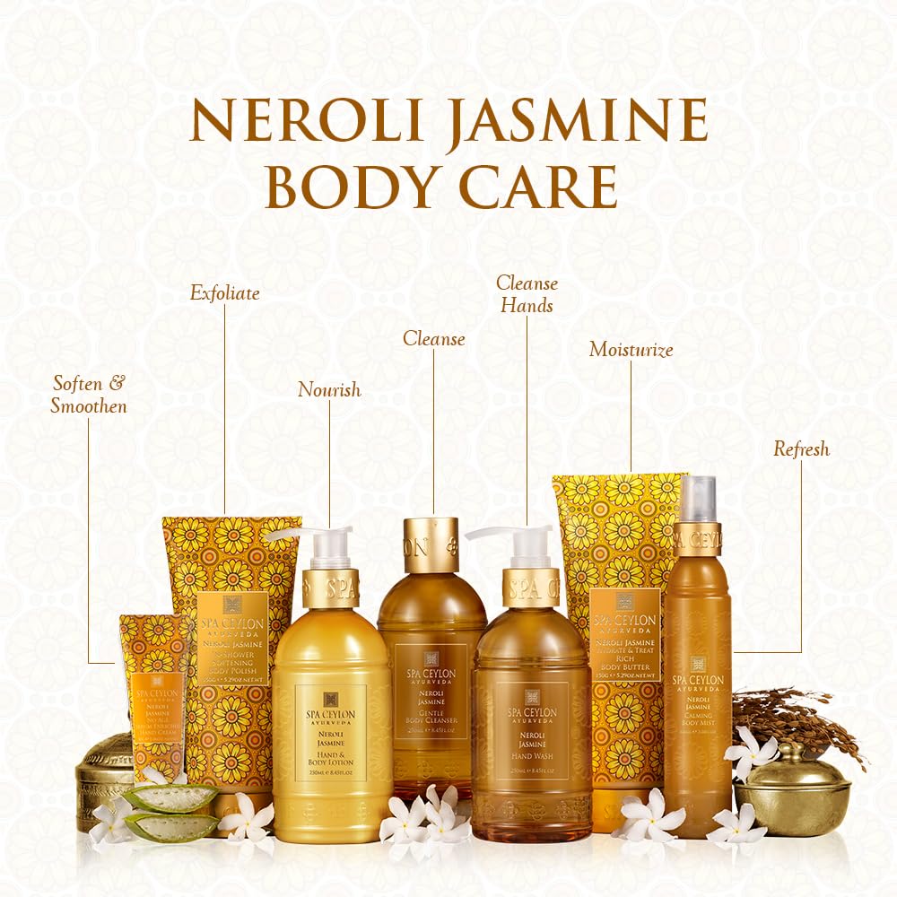 SPA CEYLON Neroli Jasmine Hand And Body Lotion | All Day Nourishment | Daily Moisturizer | Floral Fragrance | Hand and Body Moisturizer
