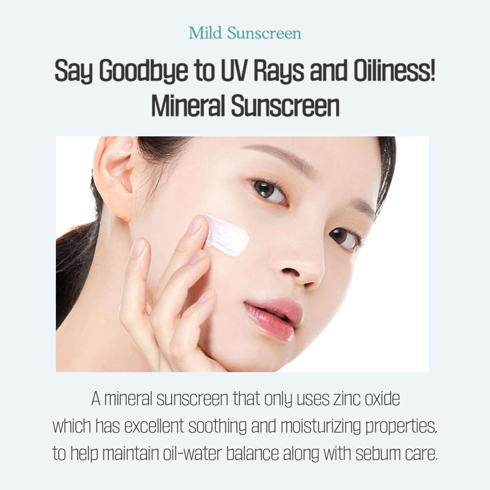 ETUDE Sunprise Sunscreen Mild Sun Milk SPF 50+ / PA++++ (55ml) | Sebum-free, Non-Sticky, Long Lasting Protection, 100% Mineral Korean Sunscreen for sensitive skin