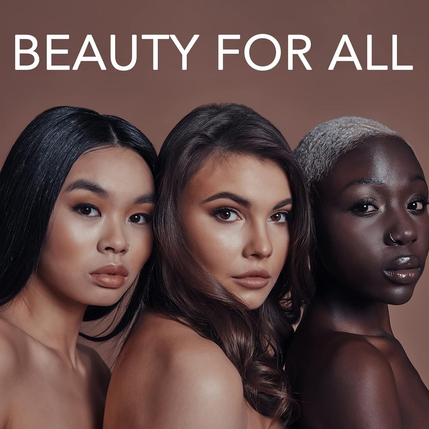 ALLROSE Eyebrow Stamp Stencil Kit - Eye Brow Stamping Kit, One Step Brow Stamp Kit, 20 Brow Stencils and Stamp Kit, Waterproof Perfect Eyebrow Kit, Easy to Use, Auburn