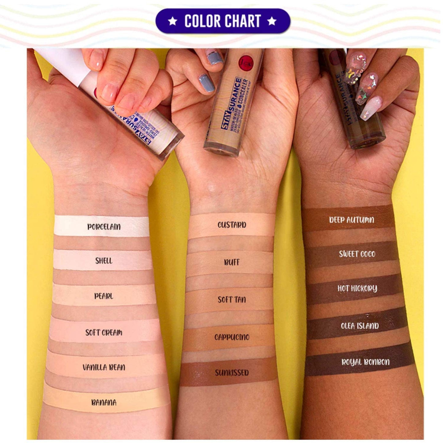 Jcat Beauty Professional Staysurance Water Sealed Zero Smudge Concealer Face and Body + Free ZipBag (SHC110 : CAPPUCINO)