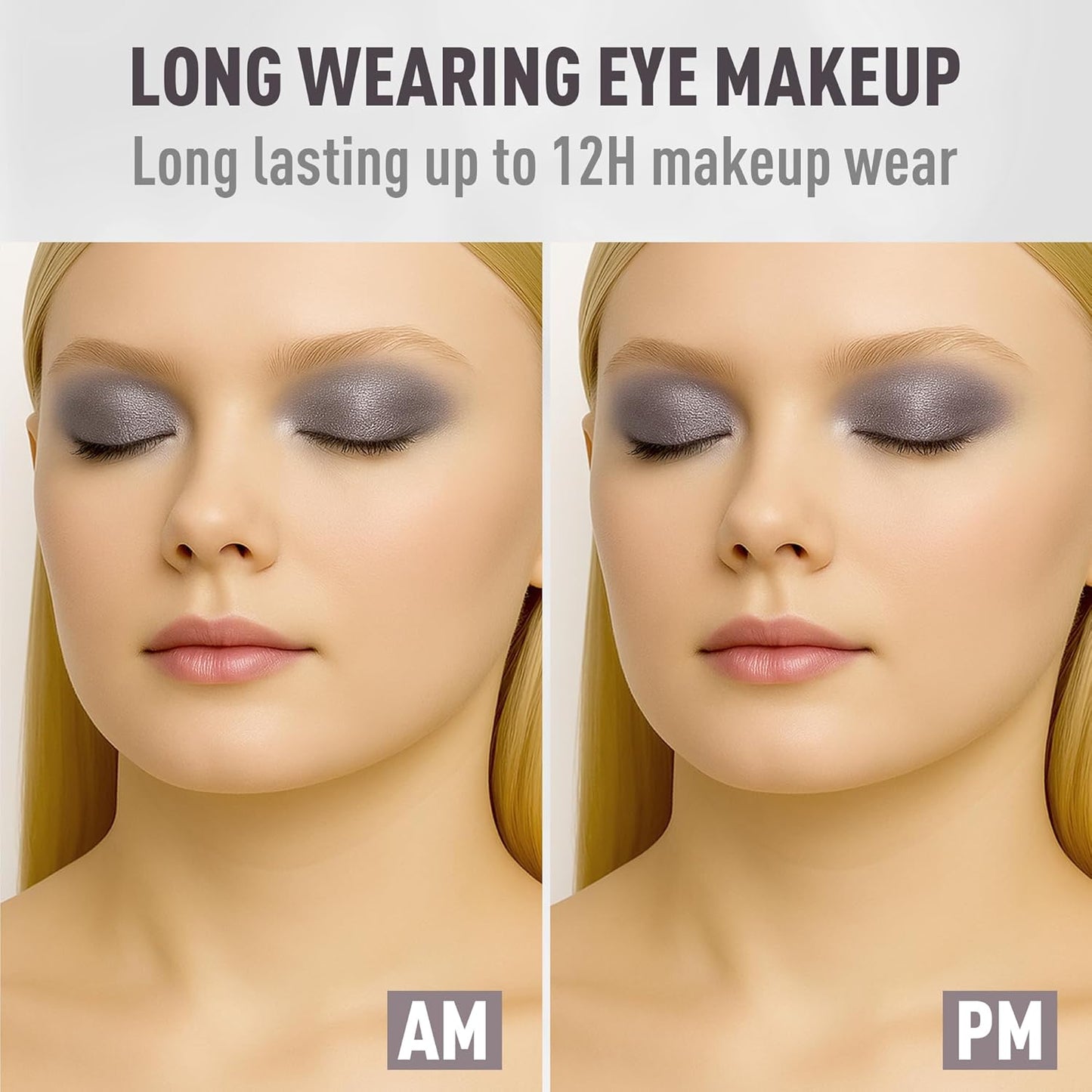 FV Cream Shimmer Eyeshadow Stick,Long Lasting & Waterproof, Multi-Use & High Pigment Eyeshadow Makeup Stick, Smoky Grey Shimmer