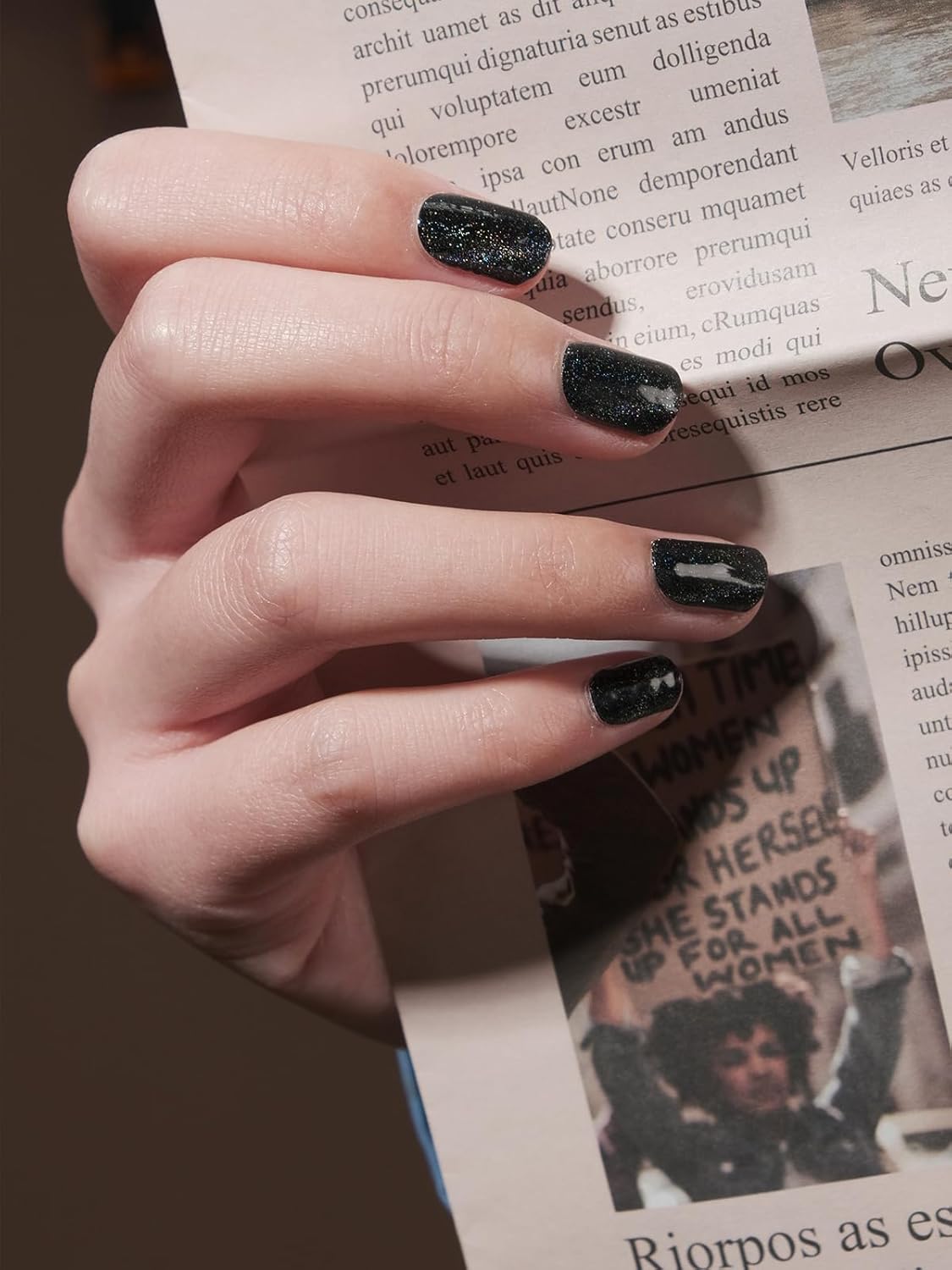 Semi Cured Gel Nail Strips, 20 pcs Gel Stikers, Wraps, Salon-Quality, 2 Weeks Long Lasting Shell Aurora