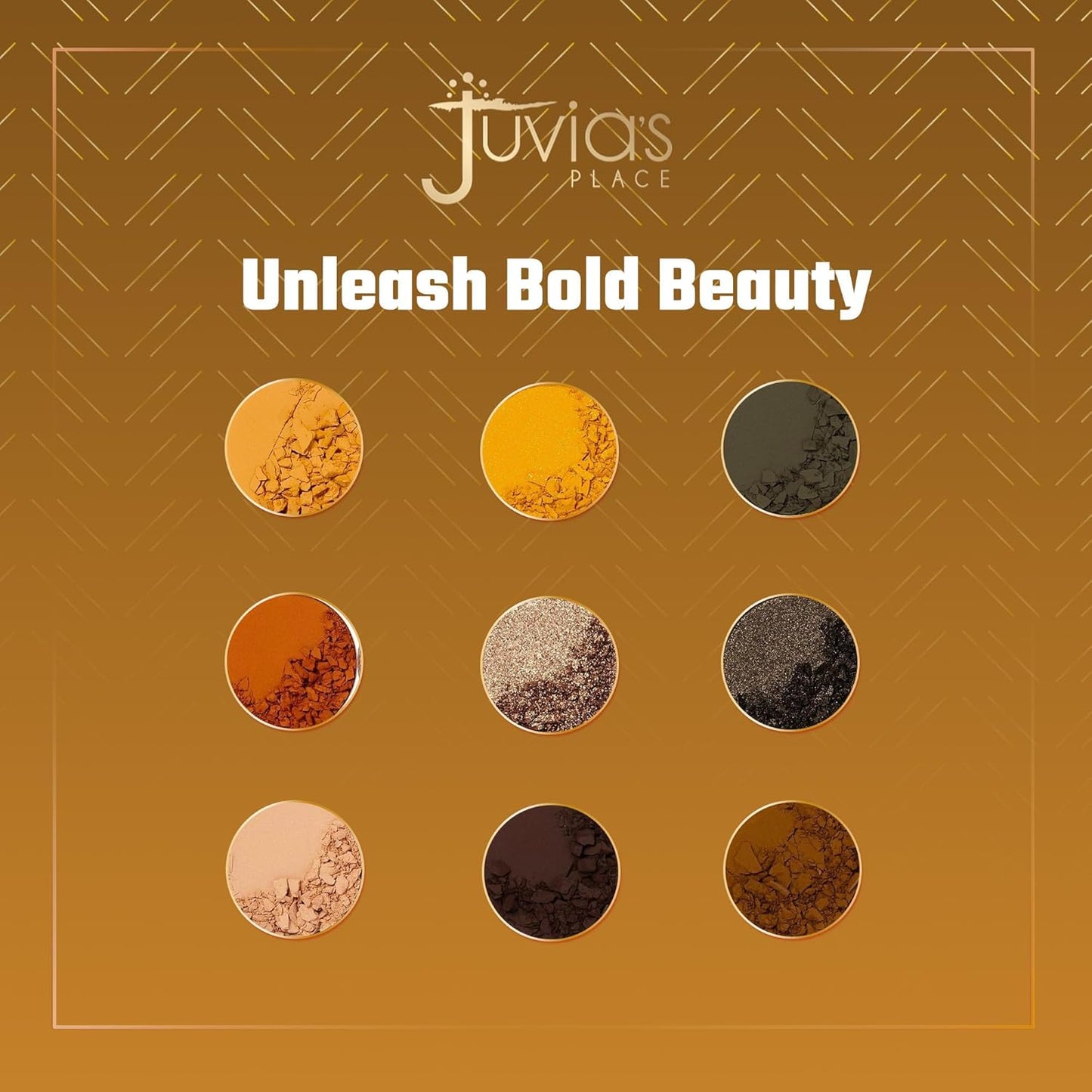 Juvia's Place Palette The Nomad - Marigold, Shimmering Honey, Deep Merlot, Shades of 9, Deep Merlot, Pigmented Makeup Palette Eye Color & Shine