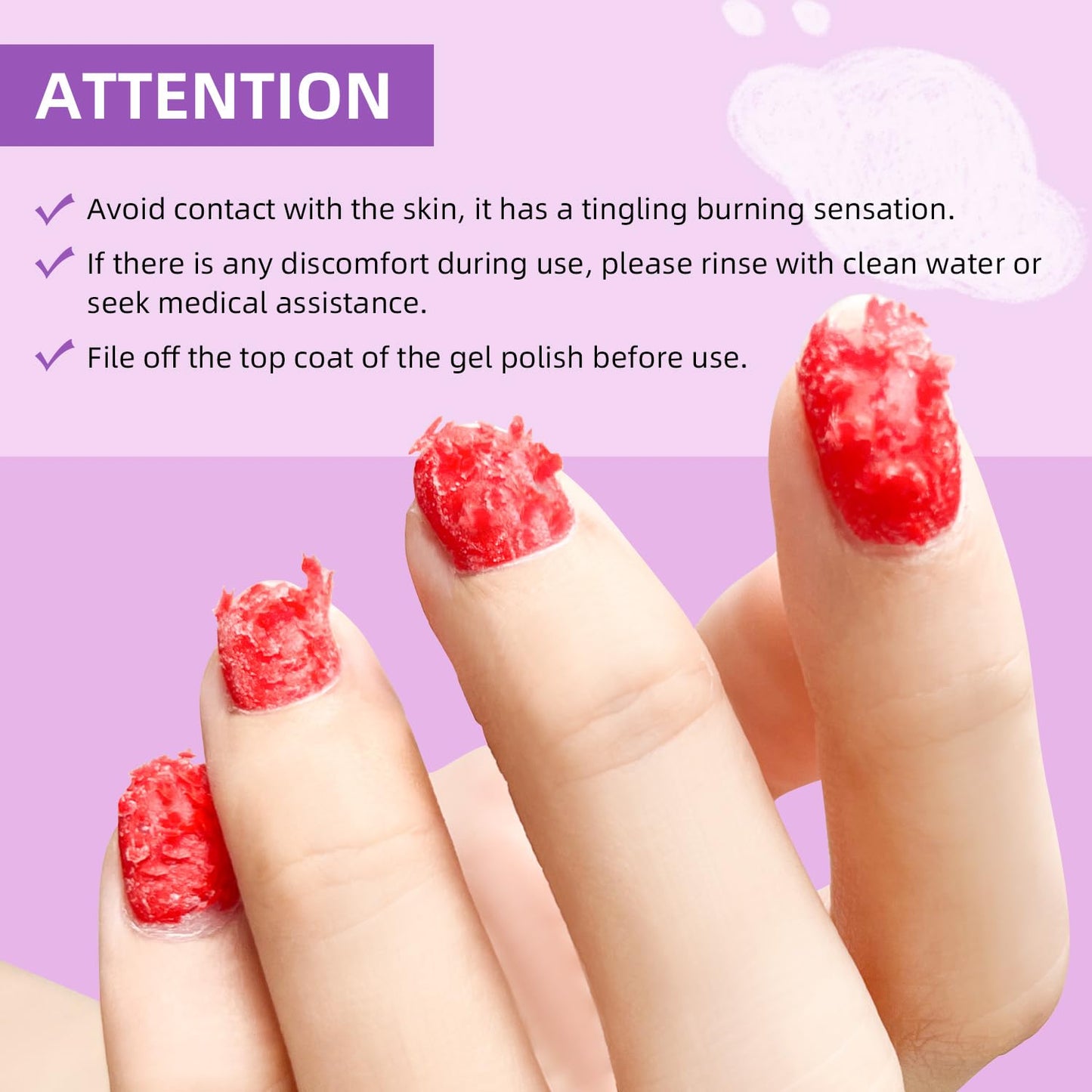 JODSONE 18ML Gel Nail Polish Remover No Need Soaking or Wrapping Gel Remove Within 2-5 Minutes Gel Nail Remover Easy And Quick Remove