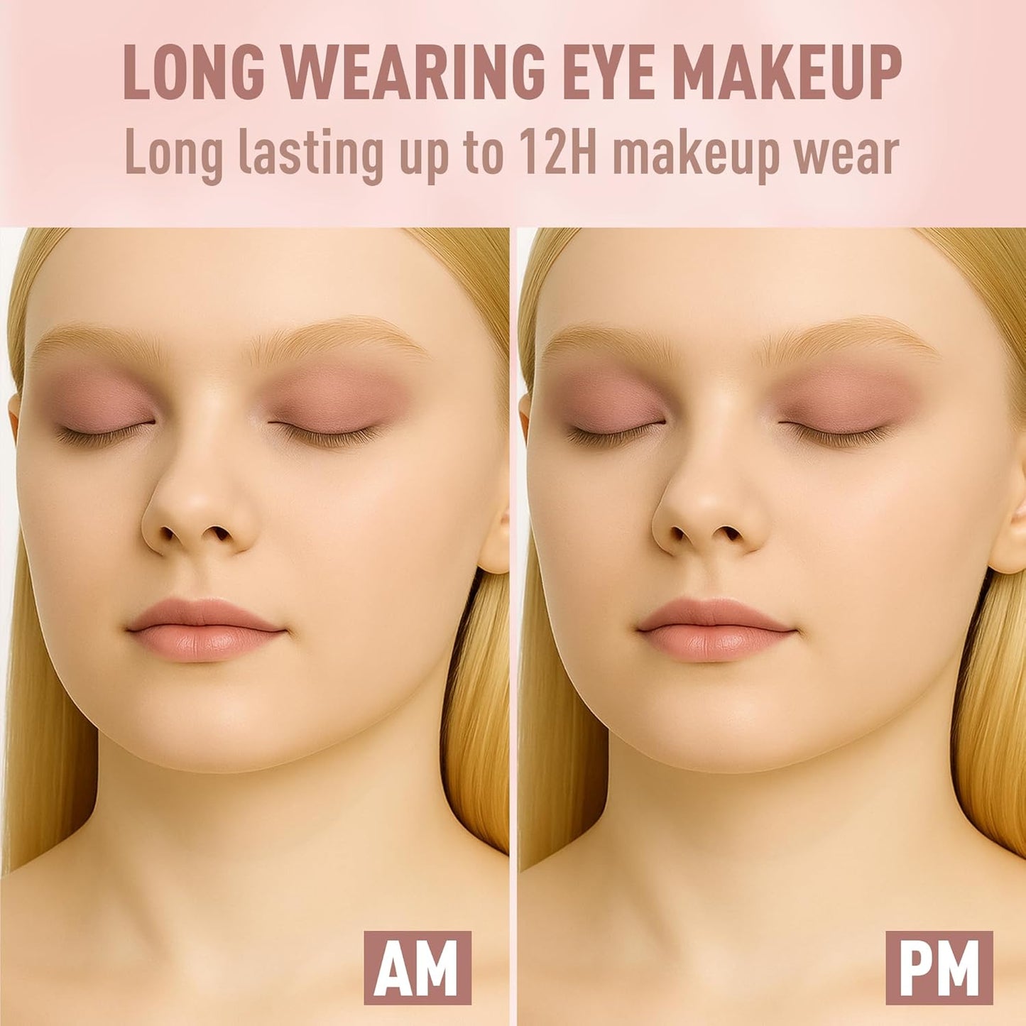 FV Long Lasting Cream Eyeshadow Stick, Waterproof & High Pigmented Eye Shadow Sticks Duo with Blending Sponge, Crease-Proof & Natural Finish Eyeshadow Pencil, Sand Matte