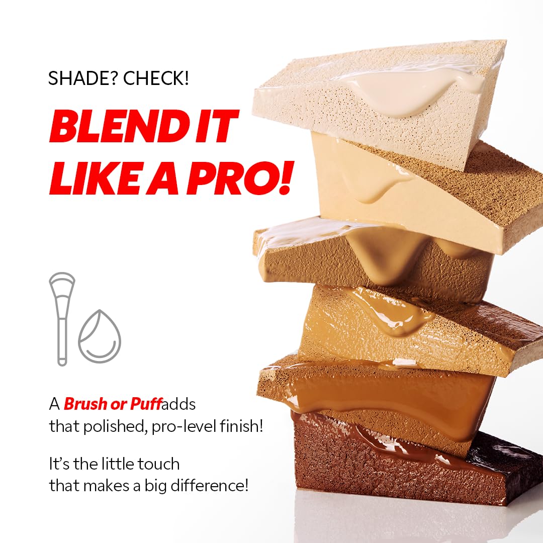 TIRTIR Mask Fit Red FoundationㅣLong Lasting Flawless Coverage, Energy Essence, Lightweight, Hydrating, Pore-Blurring, Breathable Satin Finish, Makeup, Radiant Skin, #30N Rich Honey, 1.01 Fl Oz