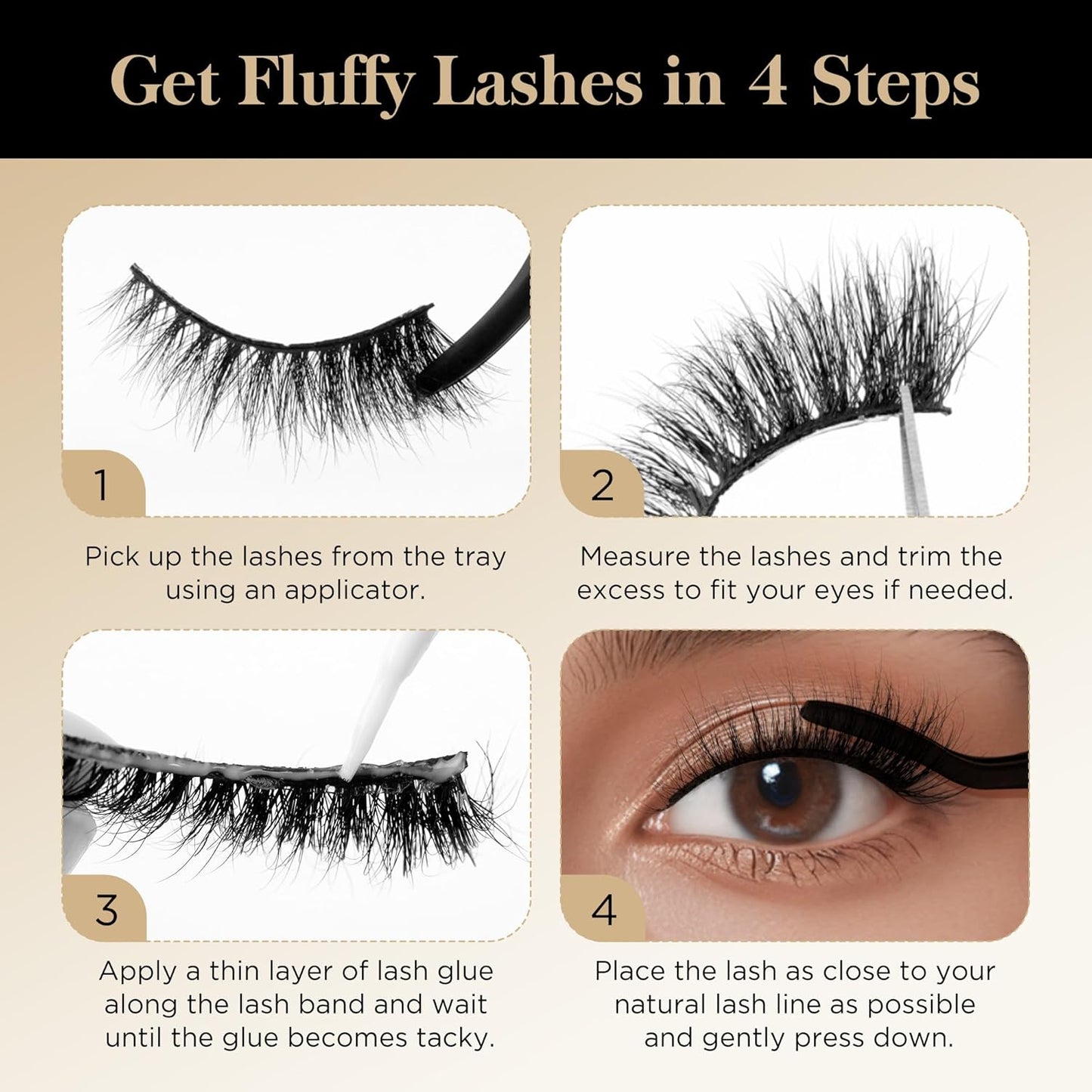 Bepholan Fales Eyelashes Natural Look Mink Fake Eyelashes 3-Pack Soft Band Cat Eye Lashes Manga Eyelashes Fluffy,XMZ208