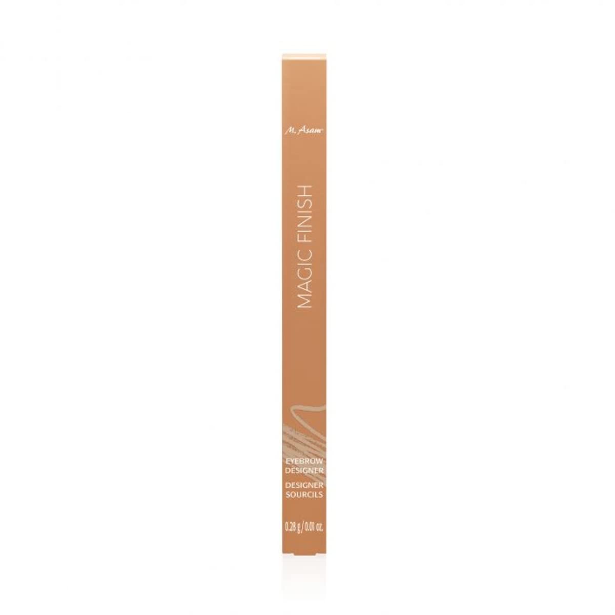 M. Asam MAGIC FINISH Eyebrow Designer Light-Brown - 4-in-1 eyebrow pencil with rotating mine & spiral brush, perfect shape & fullness thanks to powdery texture, optimal brow arch, eye make-up, 0.01 Oz