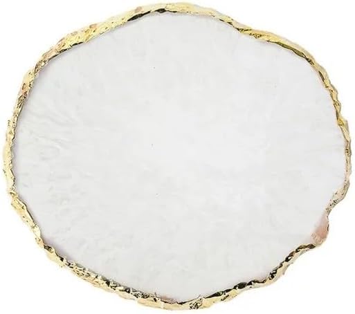 1Pc White Resin Nail Art Palette Makeup Mixing Palette Gold Edge Nail Art Tool Gel Design Nail Art Makeup Mixing Tray DIY,Nail Art and Polish,Beauty and Personal Care,Foot, Hand and Nail Care