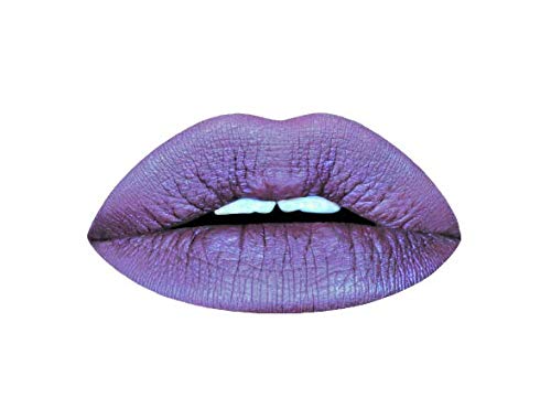 Aromi Violet Plum Metallic Liquid Lipstick | Dark Purple Lip Color with a Shimmery Finish, Vegan, Cruelty-free, Long-Lasting and Smudge Proof Lipstick (Silver Plum)