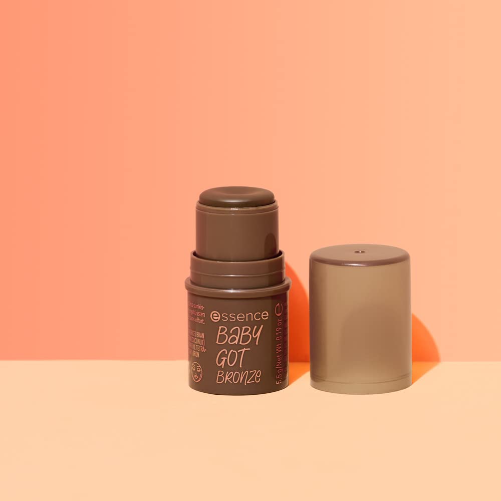 essence | Baby Got Bronze | Cream Bronzer Stick Easy to Apply & Blend | Vegan & Cruelty Free | Free From Gluten, Parabens, Preservatives, & Microplastic Particles (30 | Mocha Me Crazy)