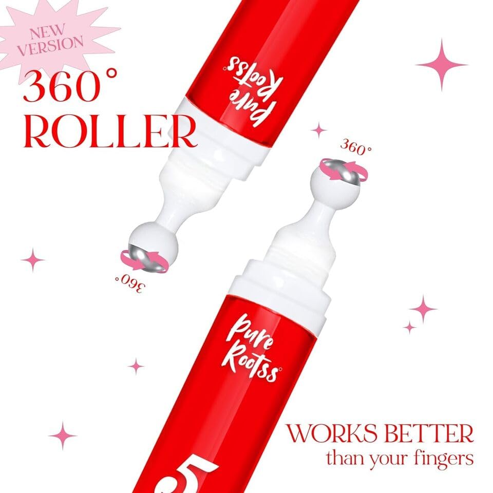 5% Caffeine Eye Cream Anti Aging with 360 Rollerball, Reduce Wrinkles and Dark Circles, Under Eye Cream For Women and Men