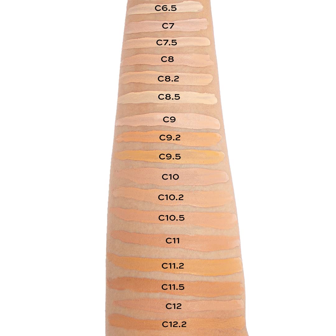 Revolution Beauty, Conceal & Define Foundation, Full Coverage, Long-Lasting Matte Finish, Vegan & Cruelty Free, F1 Fair Skin Tones, 0.8 Fl. Oz.