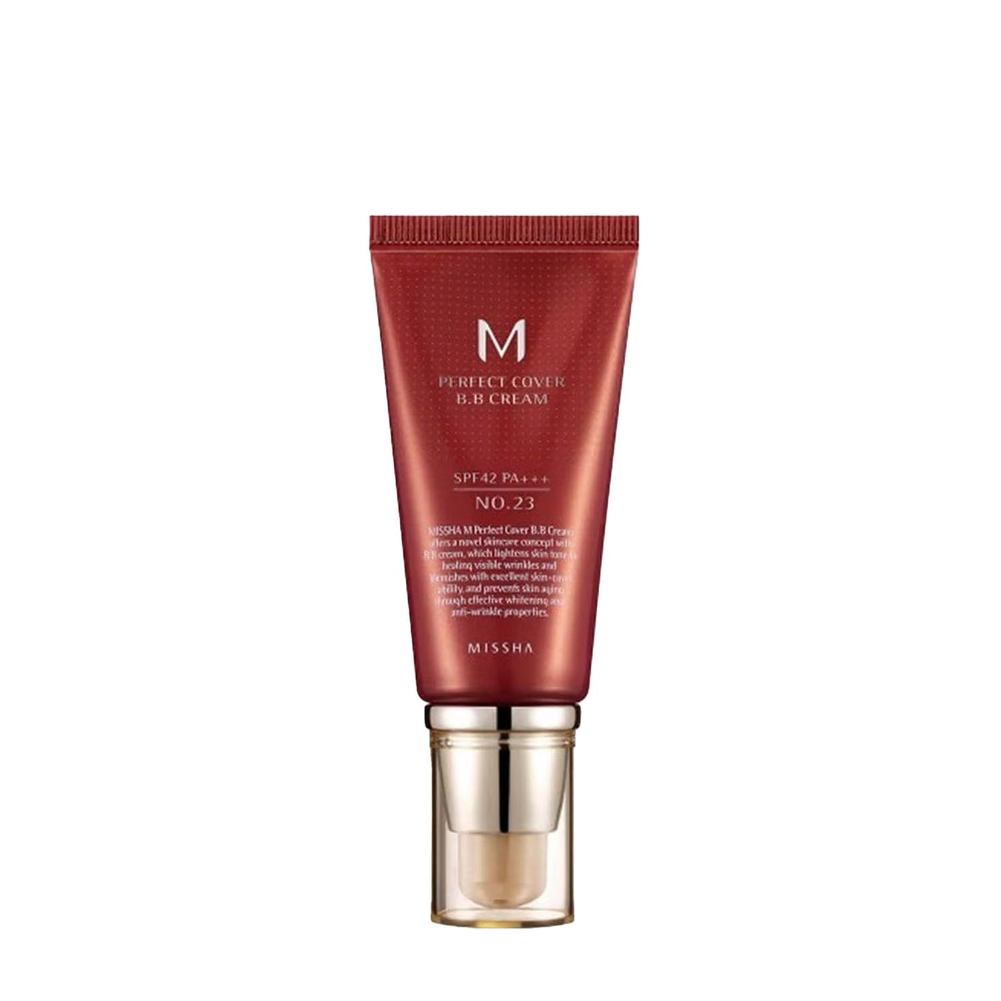 MISSHA M Perfect BB Cream No.23 Natural Beige for Light with Neutral Skin Tone SPF 42 PA +++ 1.69 Fl Oz - Tinted Moisturizer for face with SPF