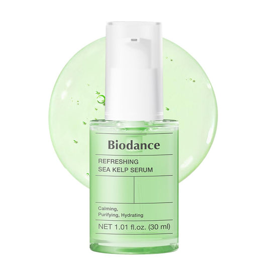 BIODANCE Refreshing Sea Kelp Serum, Oil & Sebum Control, Calming Serum for Oily & Combination Skin, Korean Skincare | 1.01 fl.oz x 1 ea