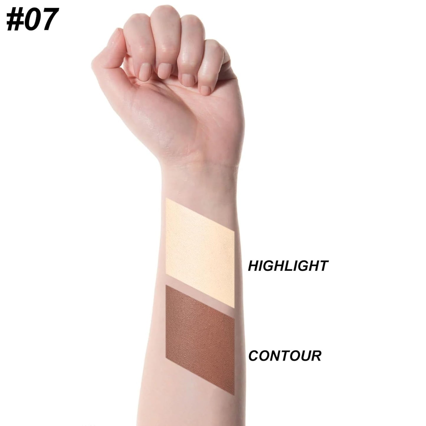 FOCALLURE 2 in 1 Cream Bronzer and Highlighter Stick,Non-greasy & Non-drying Contour Pencil,Easy to Create a Natural Matte Finishing,Long Lasting & Waterproof Face Brighten Make up Pen,MELTED BUTTER