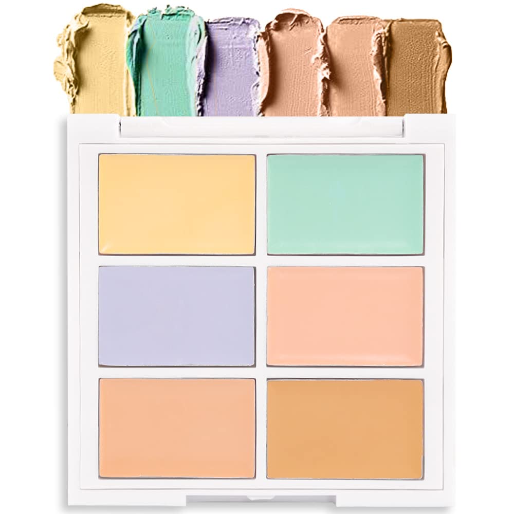 Concealer Cream Makeup Palette Color Corrector,Under Eye Brightener Concealer Dark Circle Concealer Palette,Waterproof Foundation Cream Based Makeup Palette Full Face Contour Kit for Beginners
