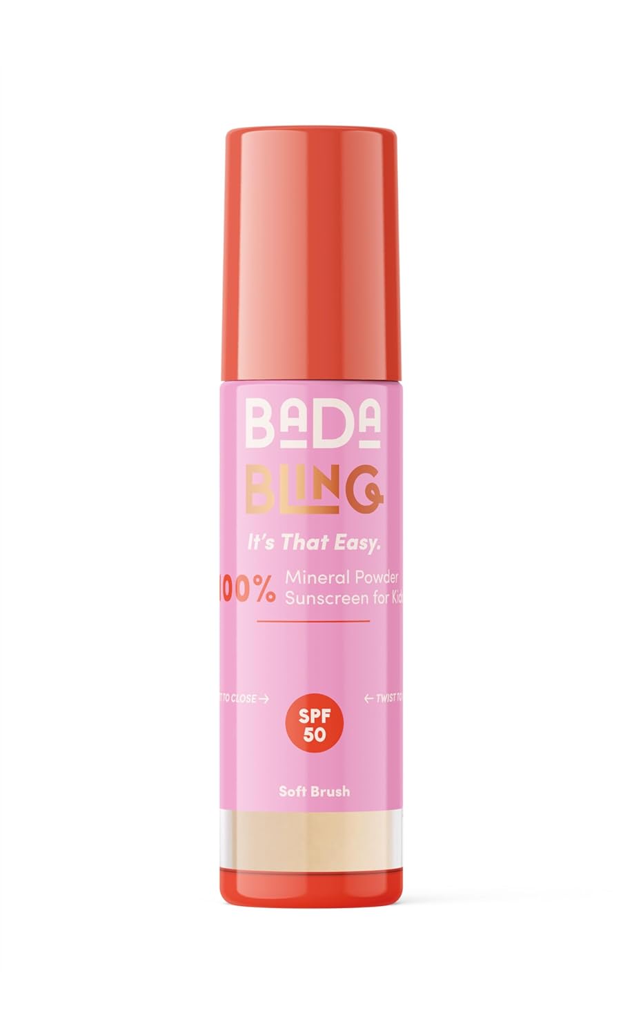 Bada Boom Bada Bling Shimmer Mineral Translucent Sunscreen Powder, Brush on SPF 50 and Sparkles