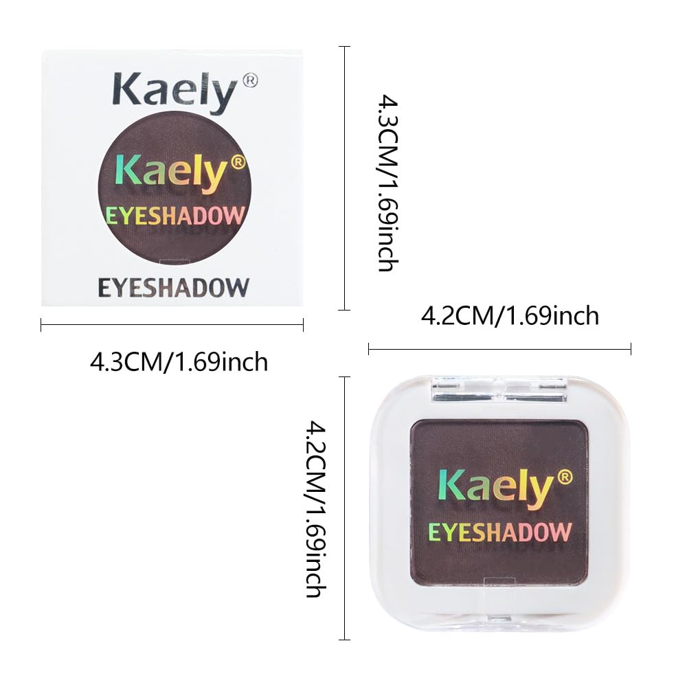 Buildable Matte Eyeshadow Makeup Palette Single - Smokey Plum Shades | Creamy Pressed Powder for Easy Blending | Mini Travel Palette for Women | Everyday Natural Eye Makeup