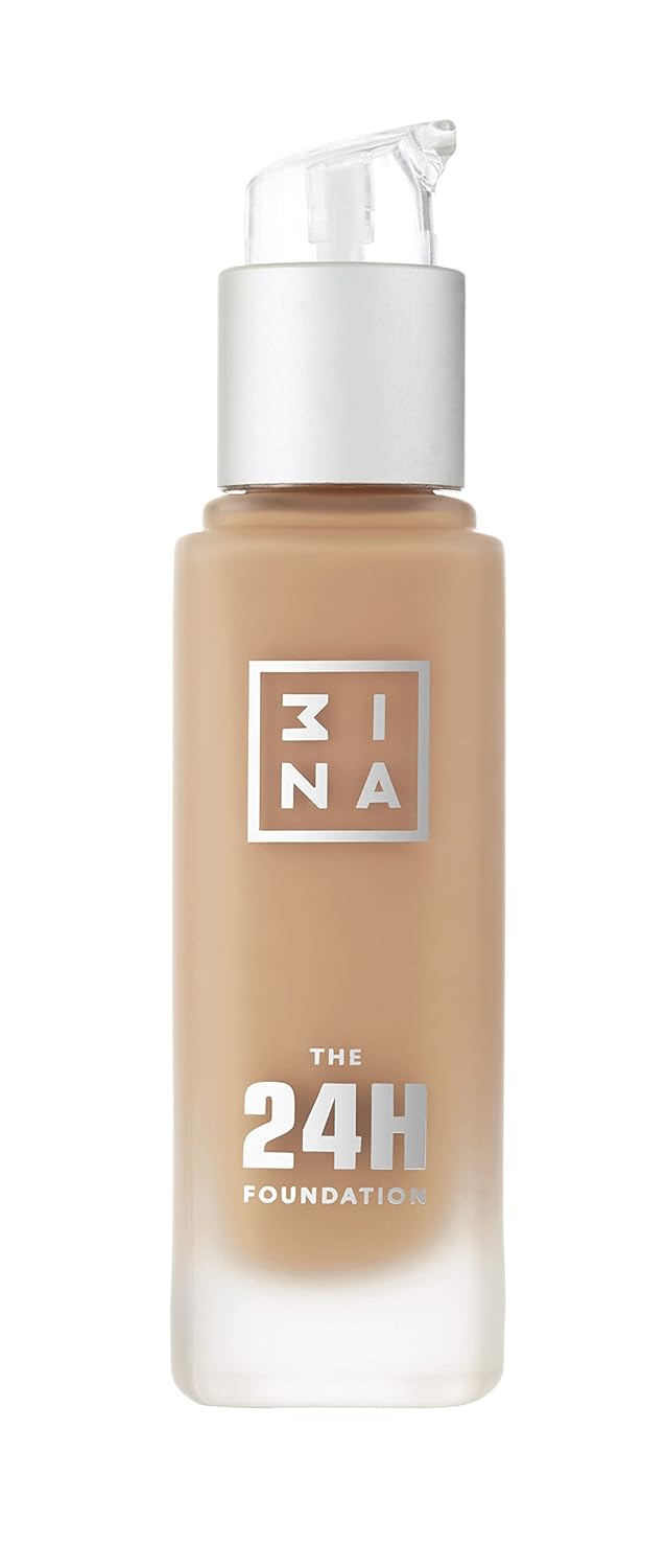 3INA The 24H Foundation 633-24H Long-Wearing Formula - Medium To High Buildable Coverage - Smooth Matte Finish - Expanded Shade Selection - Waterproof, Cruelty Free, Vegan Makeup - 1.01 Oz