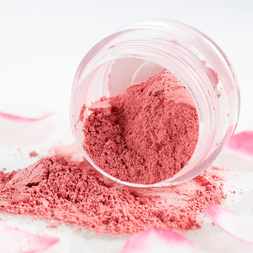 ROUSE Face Blush Powder Makeup Soft Mushroom Blush for Cheeks Long Lasting Makeup Powder Highlight - Shimmery Finish (Peach Color)