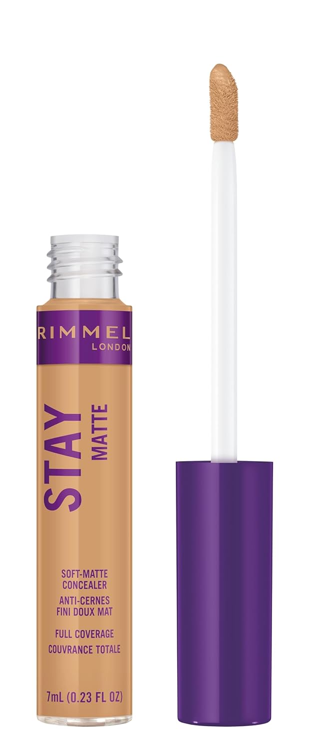 Rimmel London Stay Matte - 312 Buff - Concealer, 24-Hour Wear, Shine Control, Fights Free Radicals, 0.23oz