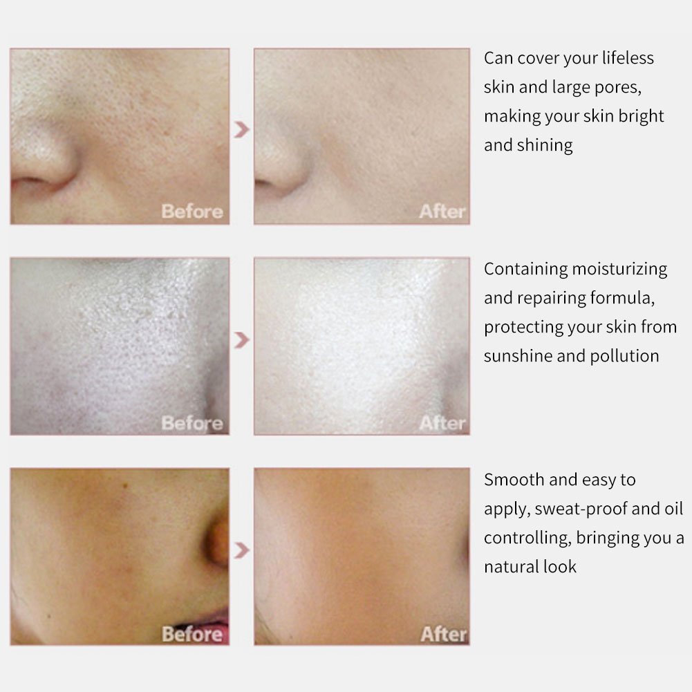 Sonew BB Cream Bare Makeup Concealer Light/Medium Skintones for Face Moisturizer Cover Up Skin Flaw Isolation Dust UV(Beige)