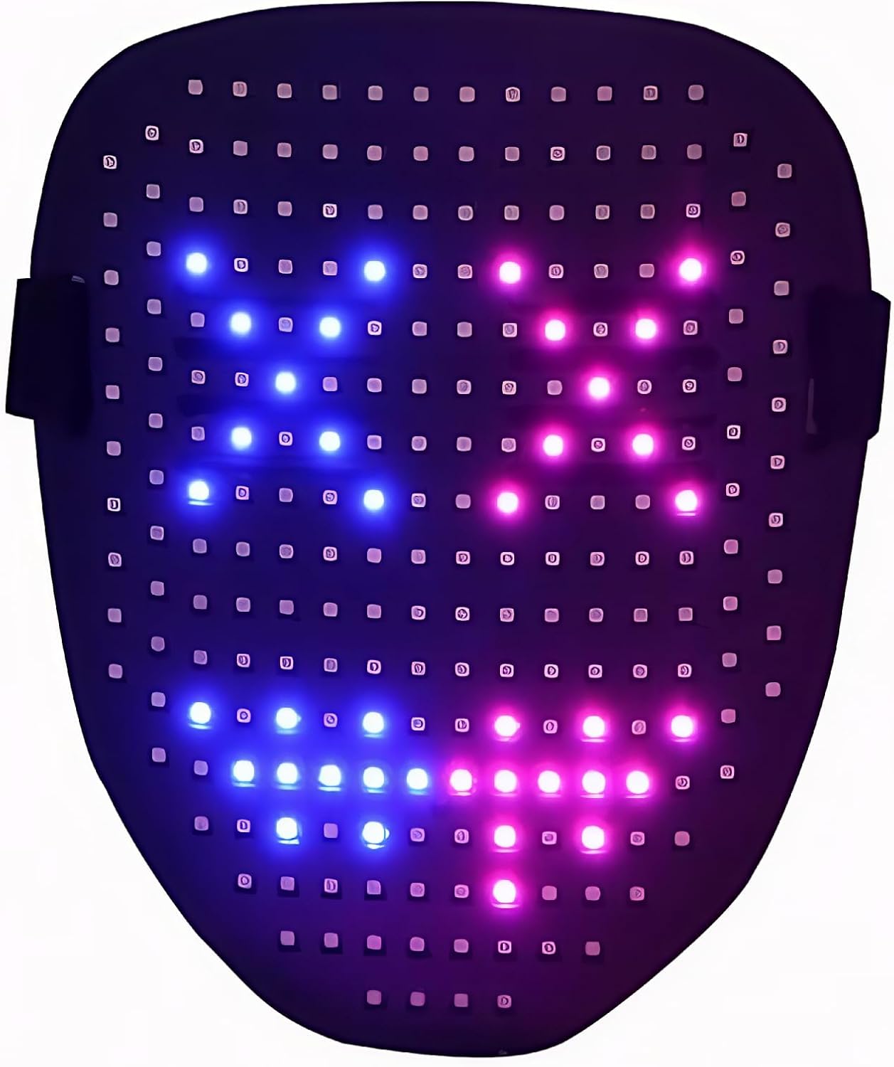Led Mask with Gesture Sensing, Light Up Face Mask, Led Halloween Mask,Digital Mask for Costume Cosplay Party Masquerade