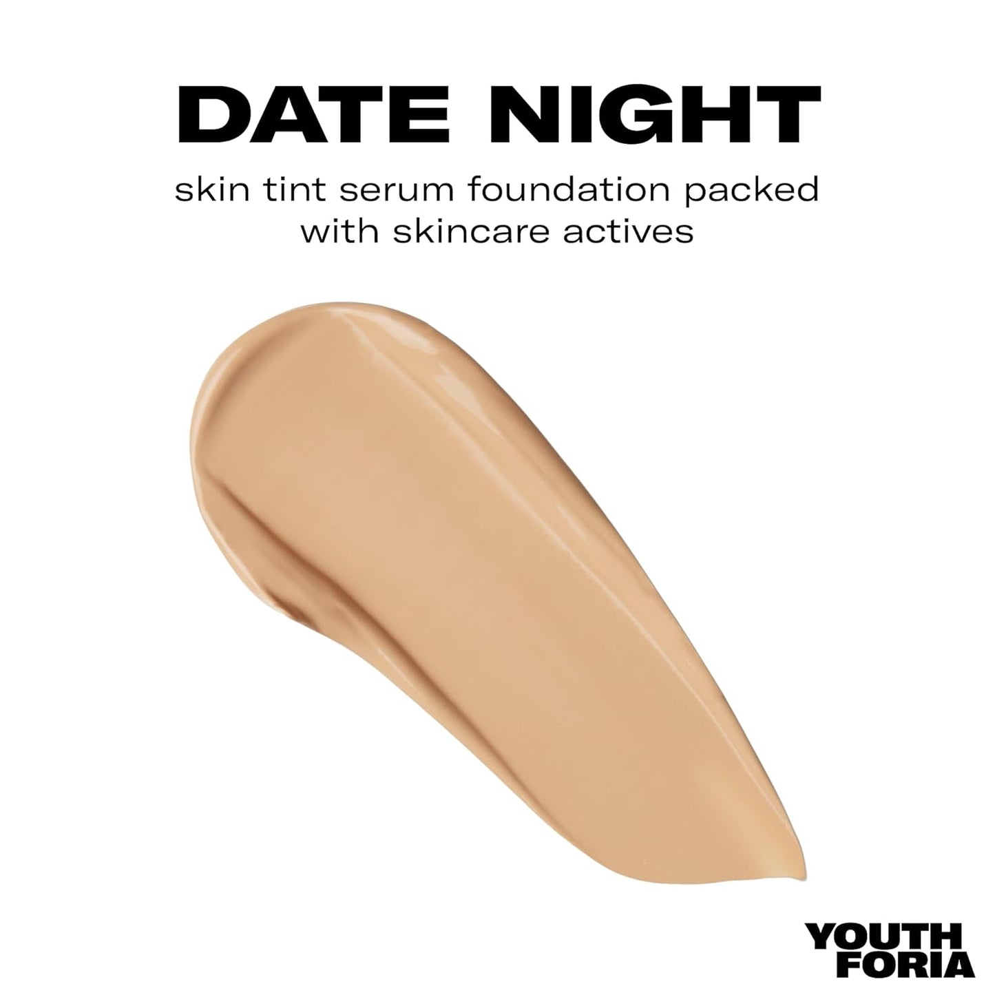 Youthforia Date Night Skin Tint Serum Foundation, Light-Medium Coverage, Hydrating Formula, Vegan & Cruelty-Free, 230 Light - Neutral with Cool Undertones