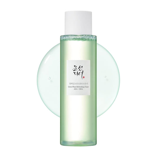 Beauty of Joseon Green Plum AHA BHA Toner Refreshing Facial Essence Moisturizer Mild Exfoliating Salicylic Acid for All Skin Types, Korean Skin Care for Men Women 150ml 5.27 fl.oz