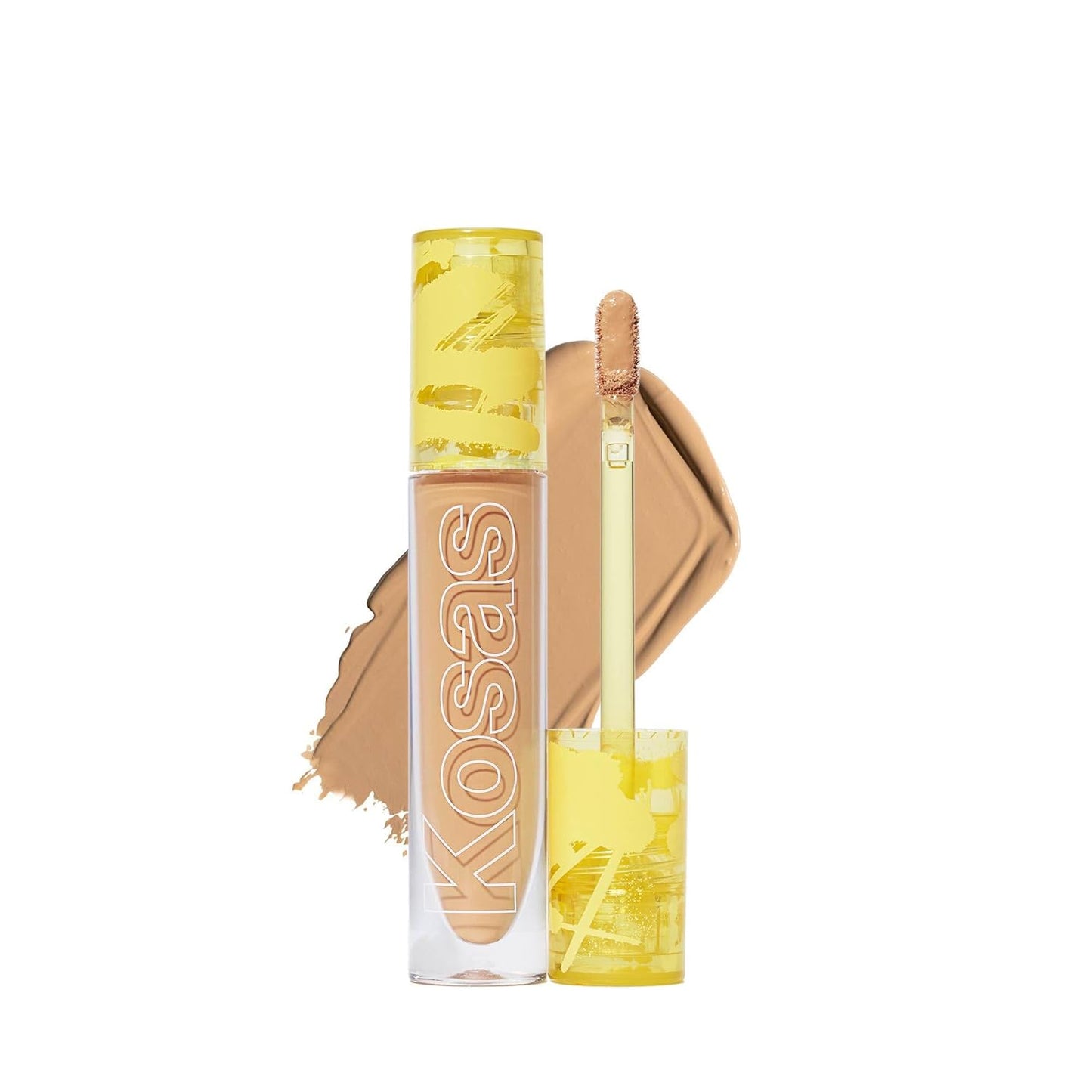 Kosas Revealer Concealer - Medium Coverage Makeup with Hyaluronic Acid, Conceals Dark Circles Under Eyes, Dark Spots and Blemishes + Brightens, Hydrates, Long-Lasting & Vegan, (Tone 6.5 O)