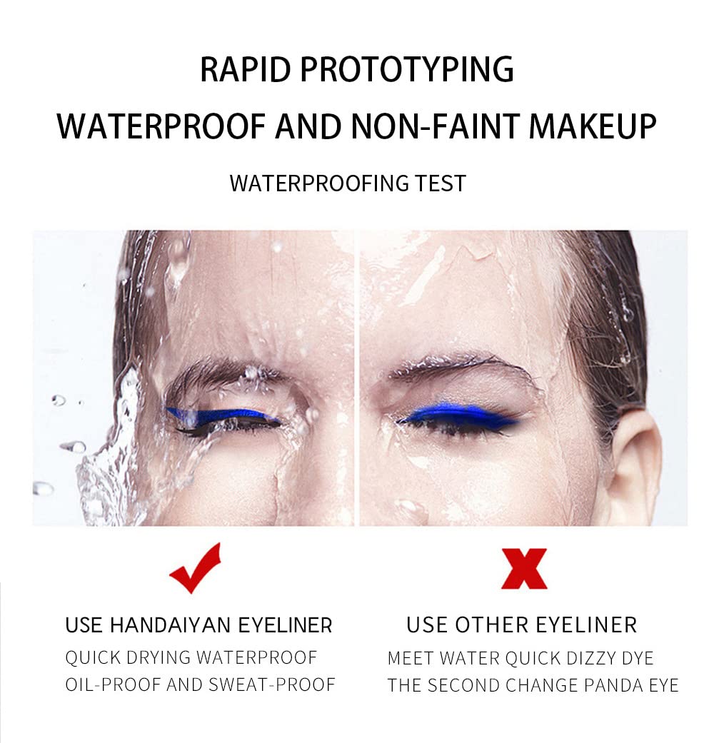 BestLand 12 Colors Matte Liquid Eyeliner Set Colorful UV Neon Eyeliner Pencil Pigmented Waterproof Smudgeproof Long Lasting Eye Liner Xmas Christmas Festival Makeup Gift Kit for Women (Set C)