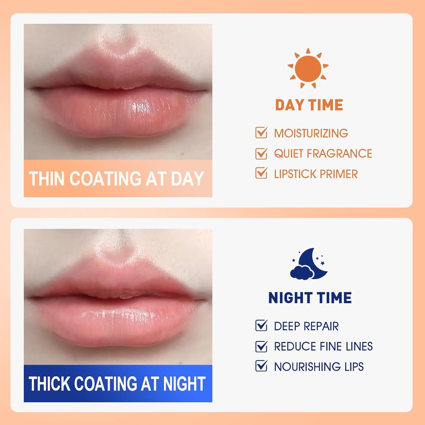 12 Pack Lip Sleeping Mask Set, Overnight Lip Treatment, Nourish and Hydrate Lip Mask With Vitamin C and Coconut Oil, Lip Balm for Dry Lips, Reduce Lip Lines and Improve Lip Color