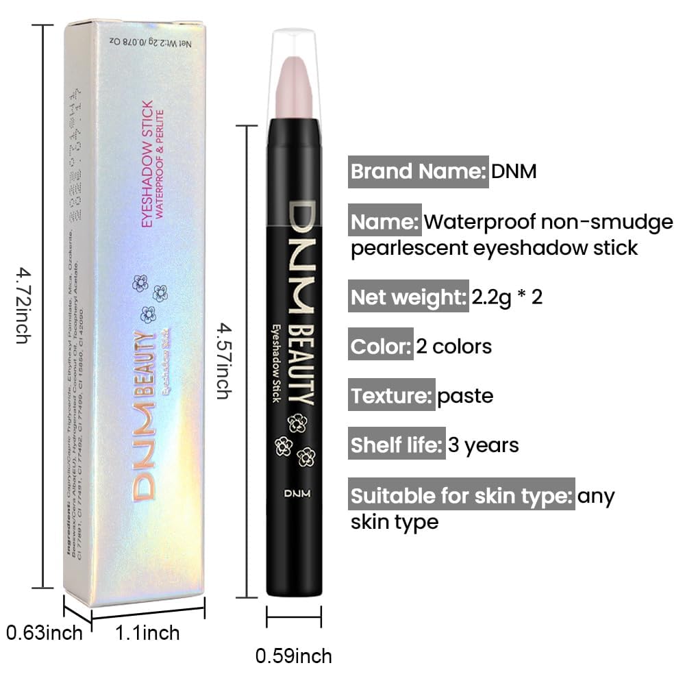 evpct 2Pcs Cream Eyeshadow Sticks Set for Eyes Waterproof, Stone Matte & Putty Matte Eye shadow Stick Pencil Pen Bulk sombras en crema para ojos 22+23