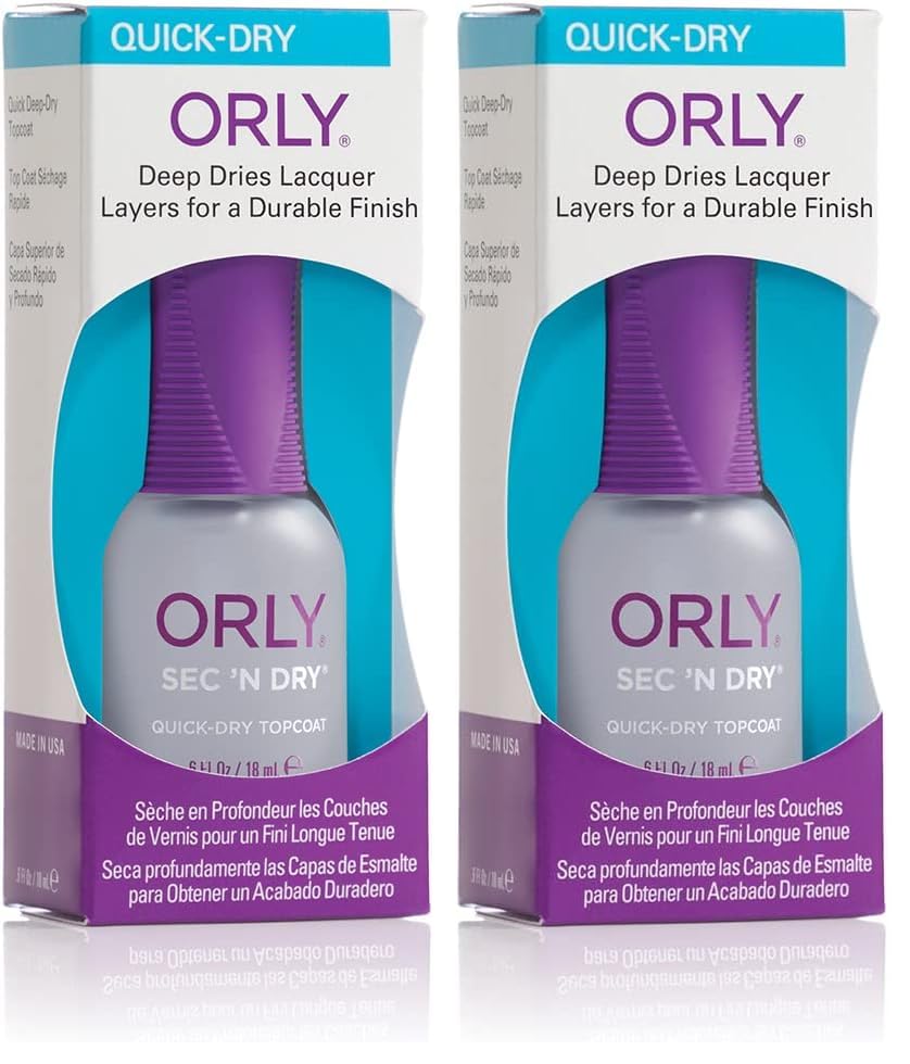 Orly Nail Dryer, Sec'n Dry, 0.6 Ounce (Pack of 2)