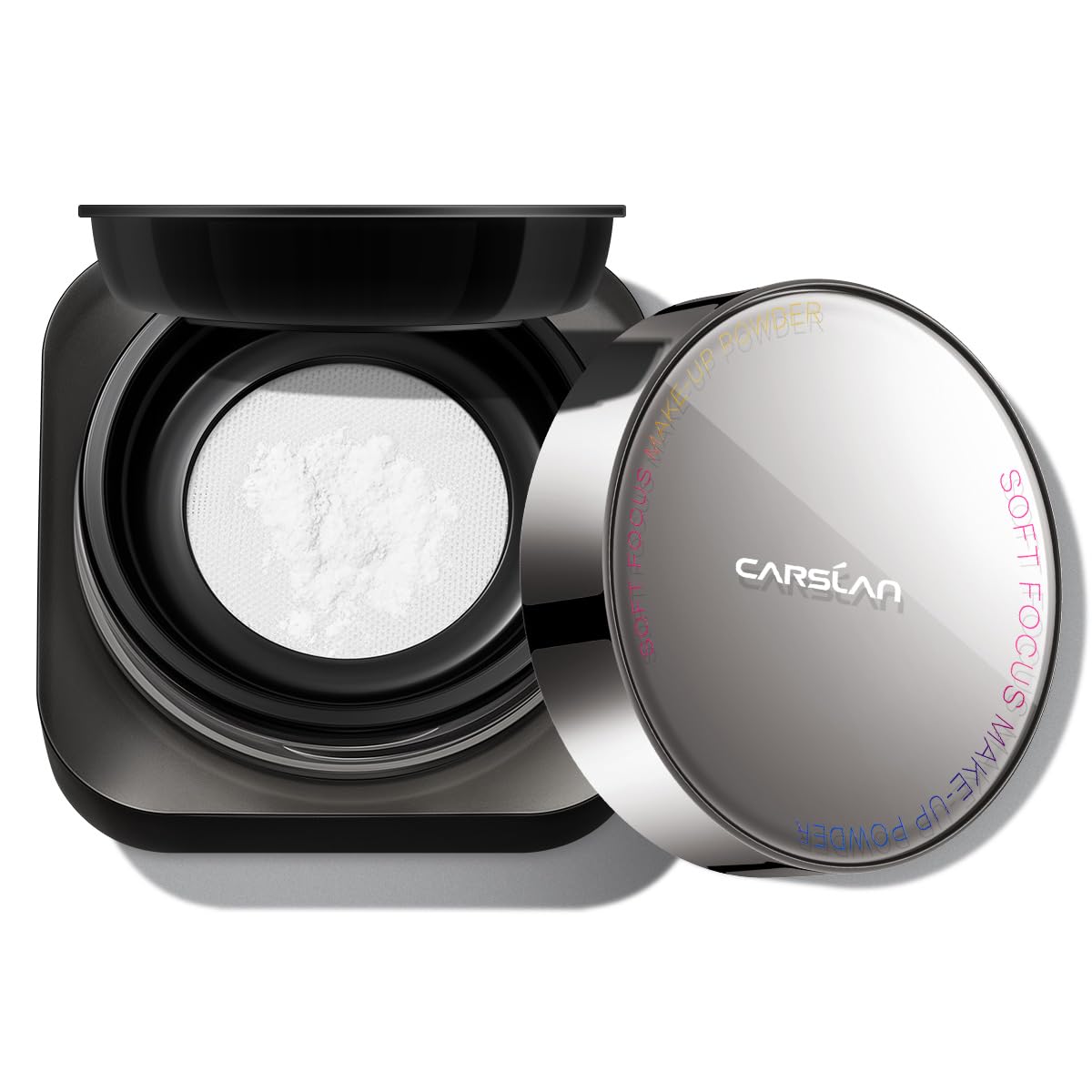 Soft Focus Loose Setting Powder, Waterproof, Matte, Oil Control, Shine Free, Talc-Free Face Powder Makeup, 24H Longwear Finishing Powder, 02 Translucent For Oily
