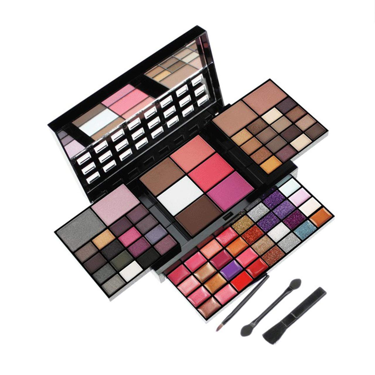 All-in-One Makeup Gift Set Carry All Makeup Kit for Women Full Kit With Makeup Bag Lipgloss Lipstick Concealer Blush Foundation Face Powder Eyeshadow Palette Cosmetic Palette #2