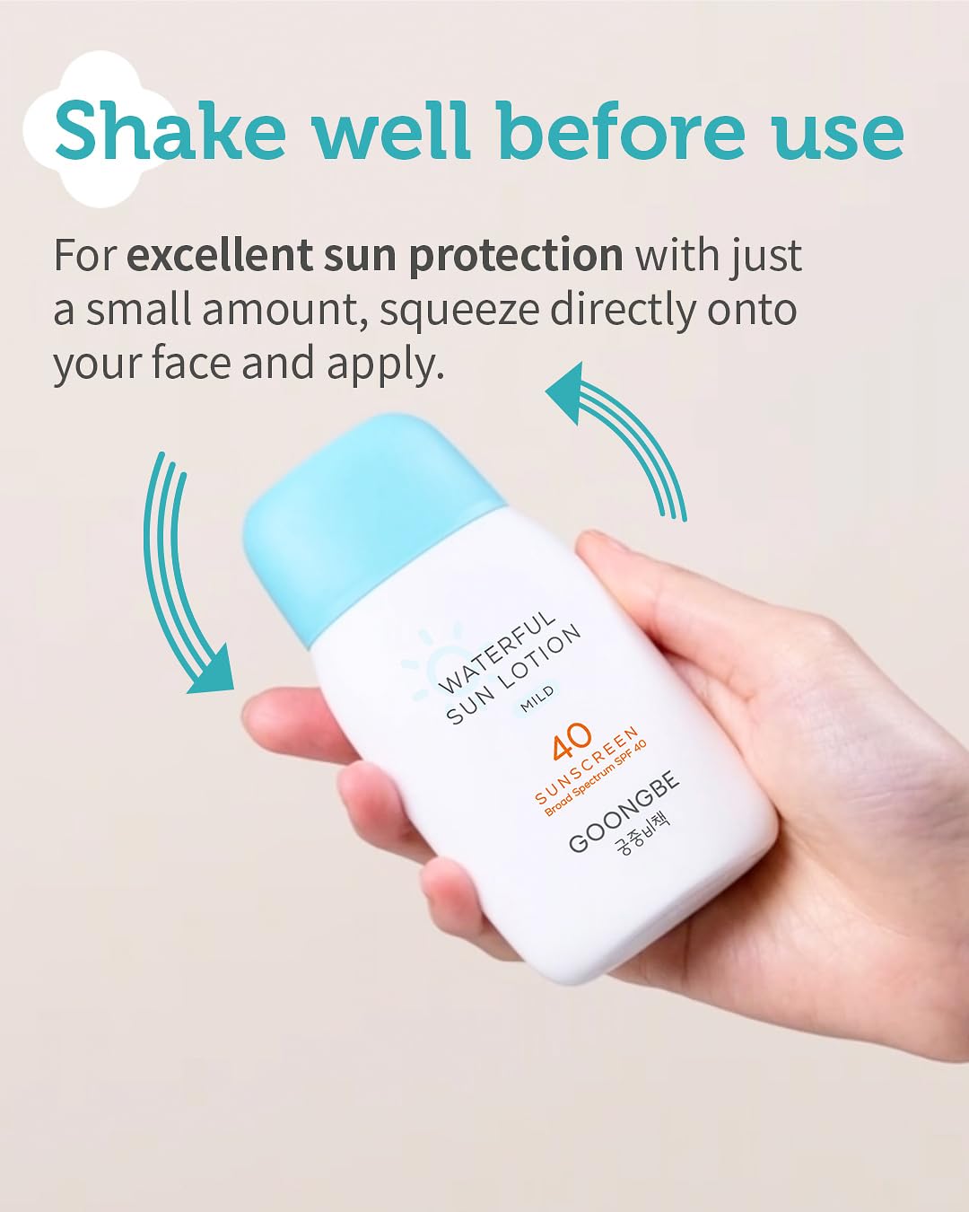 Baby Kids Waterful Sun Lotion SPF 40 & Mild Soothing Gel - Zinc Oxide Mineral Sunscreen & After Sun Relief - Korean Skincare for Sensitive Skin - Vegan Hypoallergenic, 2.82oz & 5.07oz