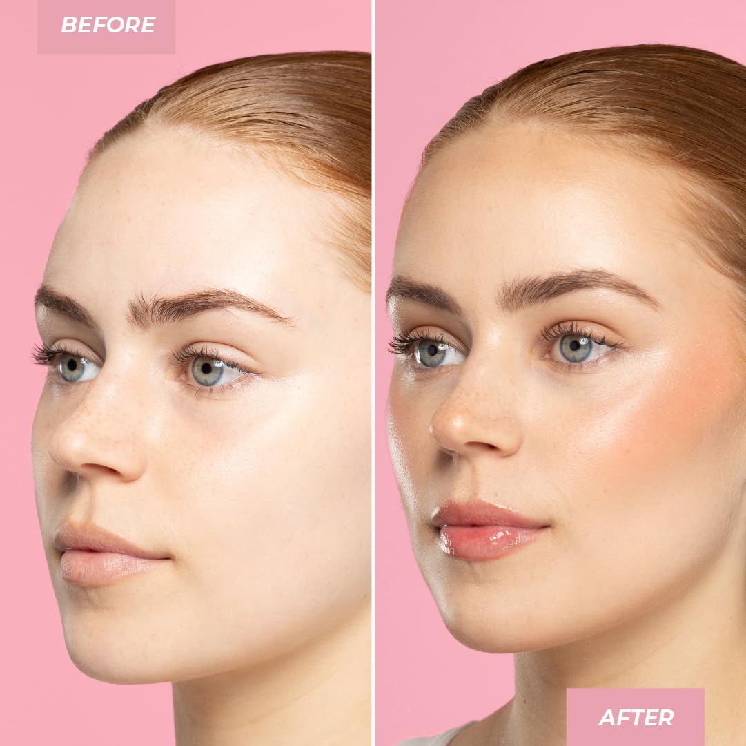 MCoBeauty Baby Face Multi-Use Cream Stick, Kitty Coral Pearl Shade, Silky Smooth, Buildable Blush for Eyes, Lips & Cheeks, Vegan, Cruelty Free Cosmetics