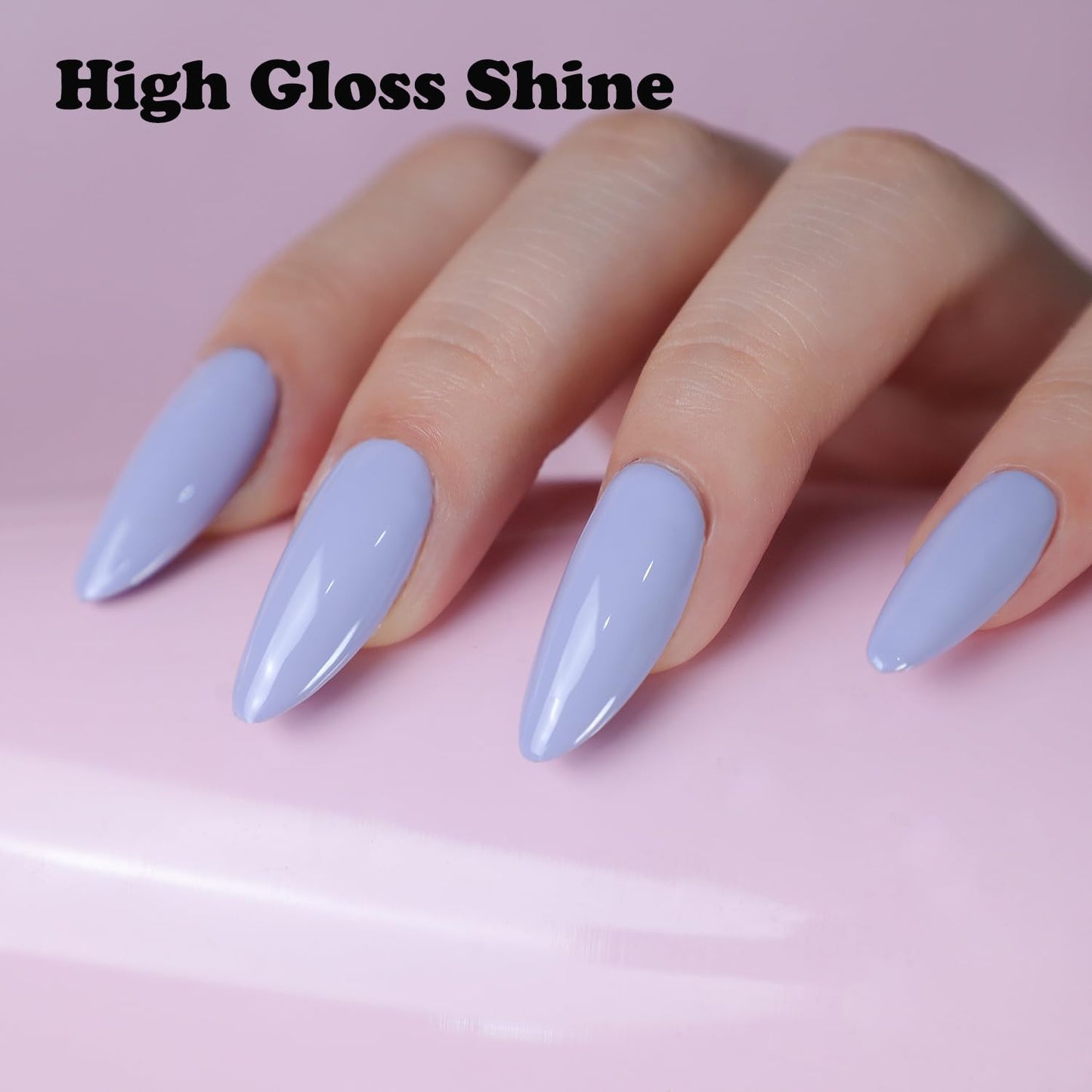 FZANEST Gray Purple Gel Nail Polish, Gel Polish Soak Off Nail Polish Nail Art Manicure Salon DIY Gifts at Home, 0.51 OZ #D111