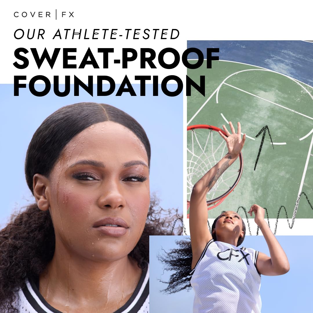 COVER FX Total Cover Cream Foundation - Shade M5 - Buildable Coverage - Natural Finish - Oil-Free - Sweat-Proof