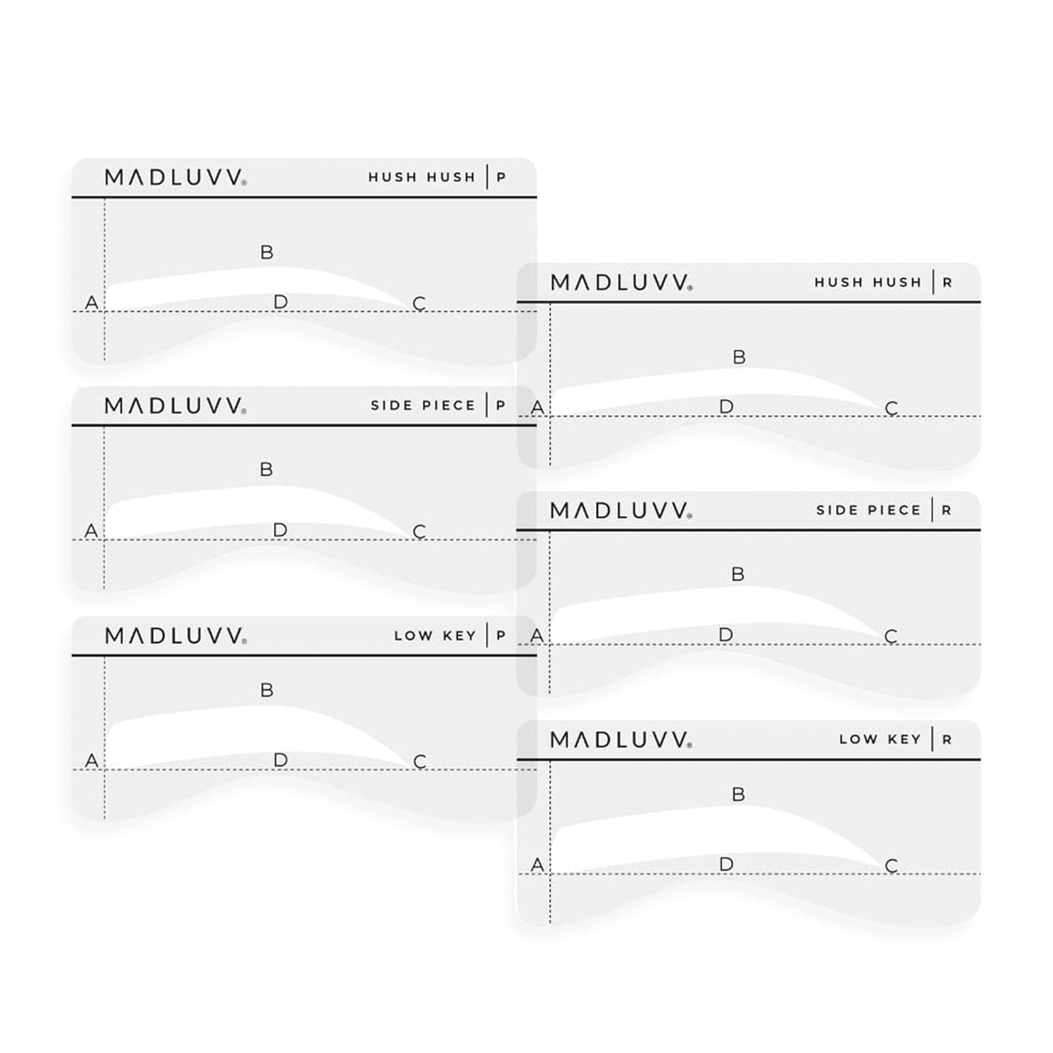 Madluvv Eyebrow Shaper Stencils