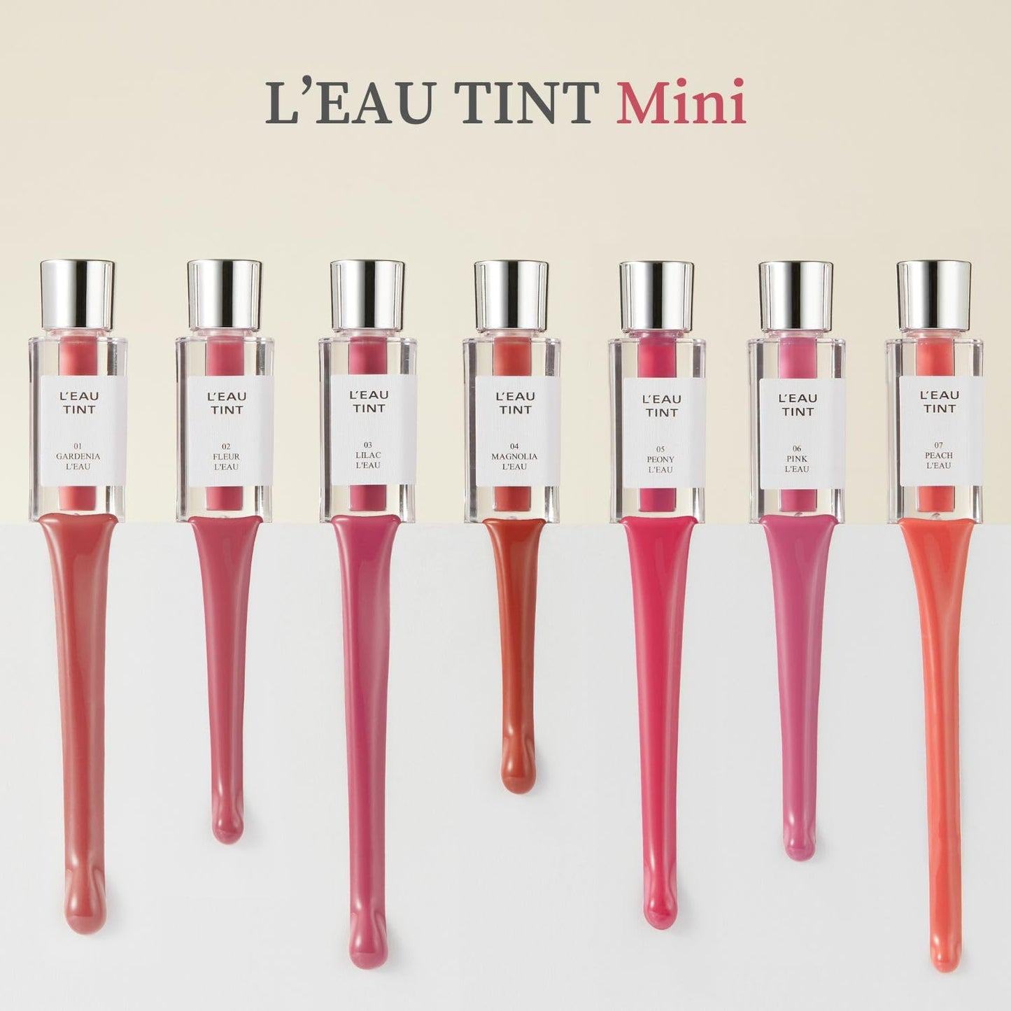 BBIA L’EAU Tint – Glossy & Glow Lip Stain, Watery Lip Tint, Non-Sticky, High Shine Finish, Long-lasting, Moisturizing, Lightweight, Natural, Daily Use, Vegan, Korean Lip Makeup (02 FLEUR L'EAU - MINI)