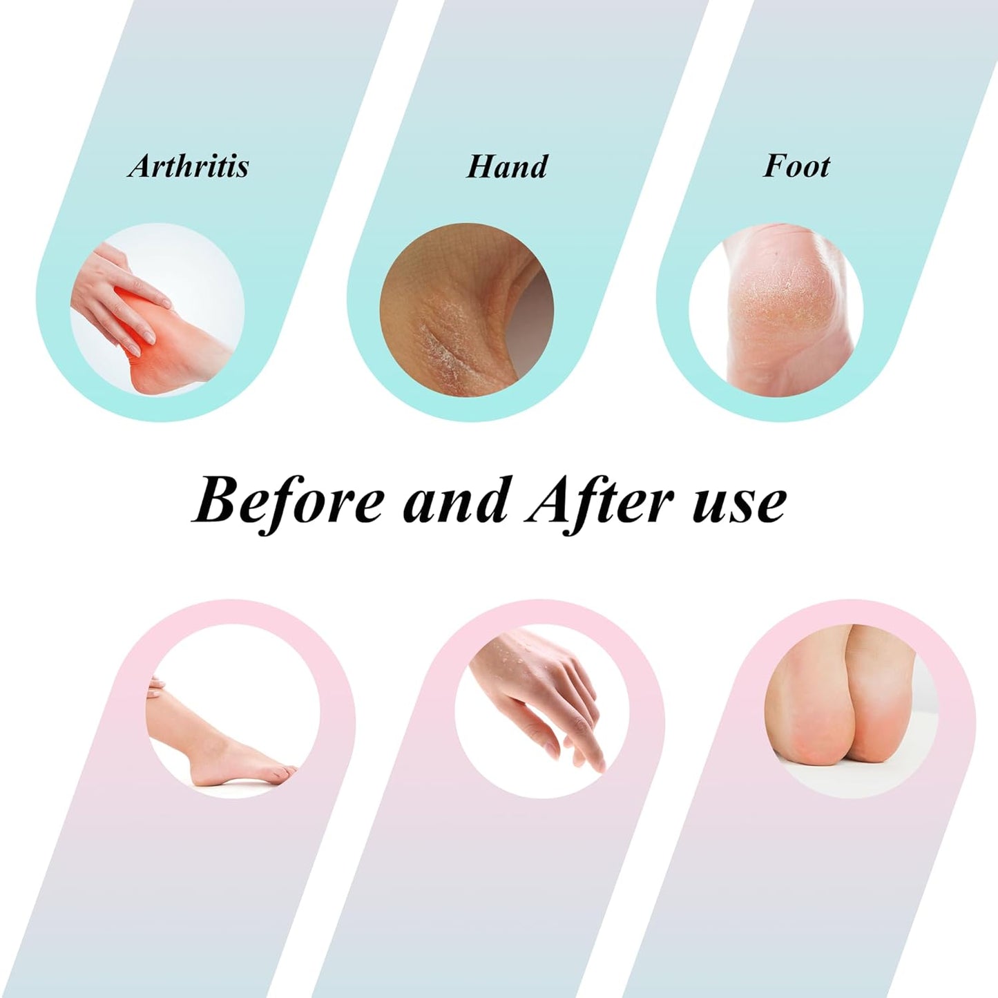 Paraffin Wax warmer for Hand and Feet, Includes 4000ml Wax warmer Machine and 6 packs of Lavender scented Paraffin Wax, Enjoy take care of your hands and feet