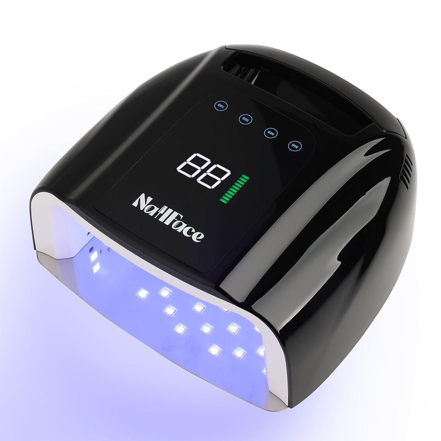 96W Rechargeable UV LED Nail Lamp UV Light for Gel Nails Cordless Nail Lamp Nail Dryer with 42 Beads Smart Sensor & Metal Base