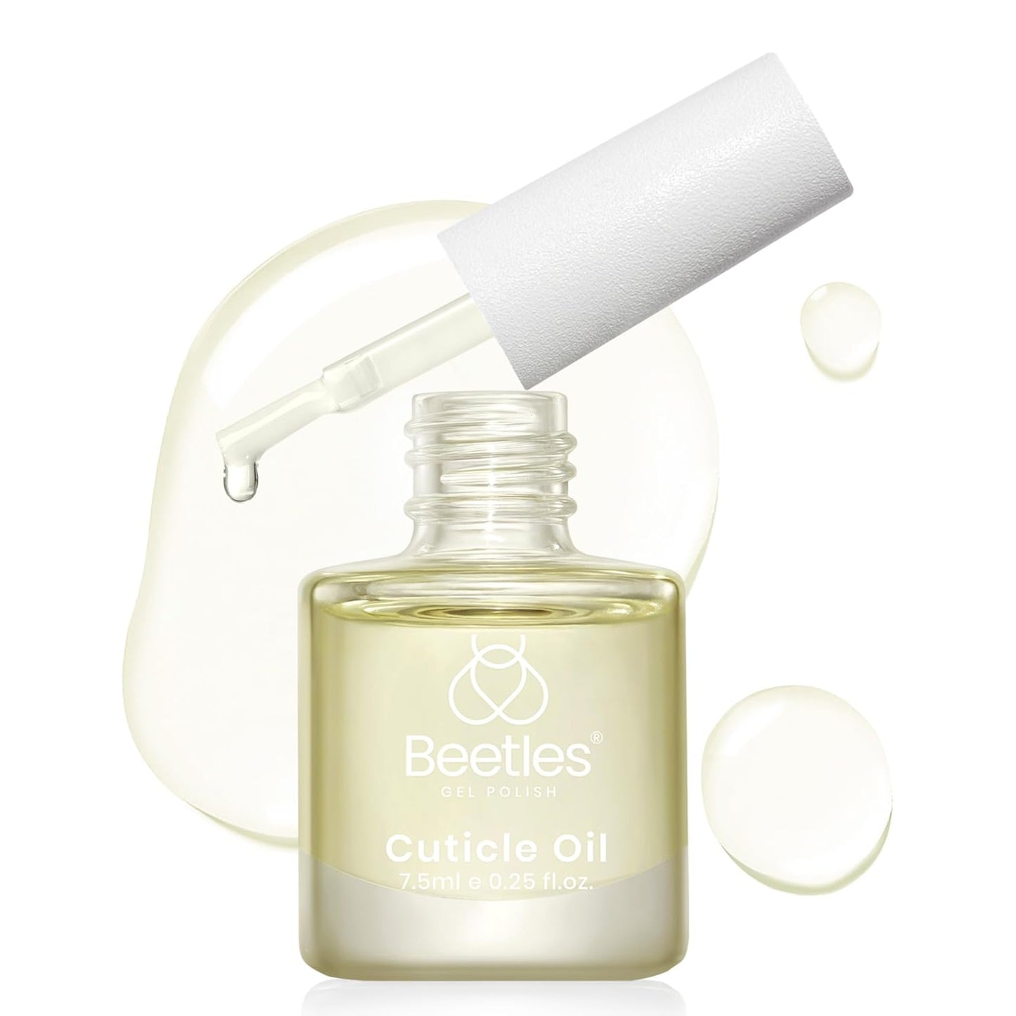 Beetles 7.5ml Cuticle Oil Nail Oil Cuticle Care for Nail, Damaged Cuticles, Stronger Nails Spa and Hand Manicure Essentials for Repaired Thin Nails DIY Home for Women