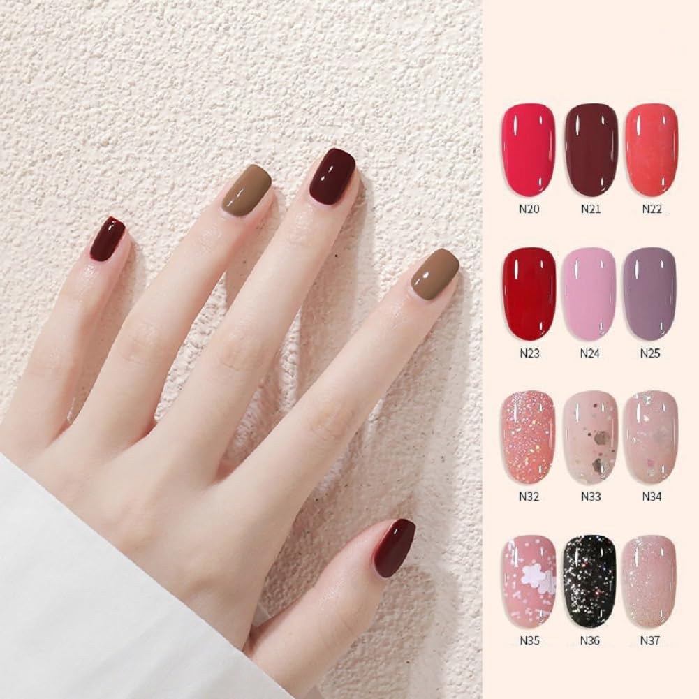 Nail Polish set - Nail Lacquer Quick Dry, Full Size, Vibrant, Colorful, Trendy, Glitter, Glossy, Metallic, Matte Nail Art Nail Shades (N8 clove color, 52g)