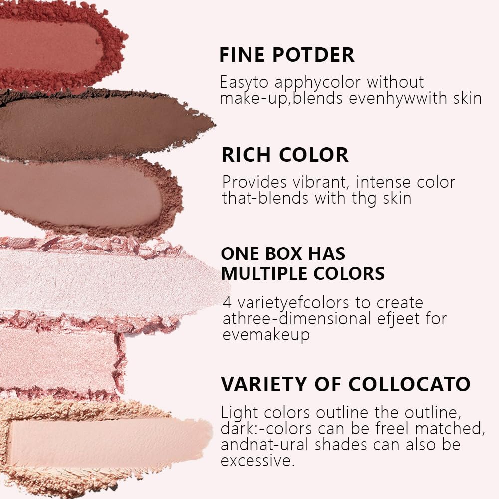 12Colors Eye Shadow Palette With Mirror and Brush,Nude Pink Brown Neutral Natural Eyeshadow Palette,Long Lasting Waterproof Travel Size Makeup Pallete