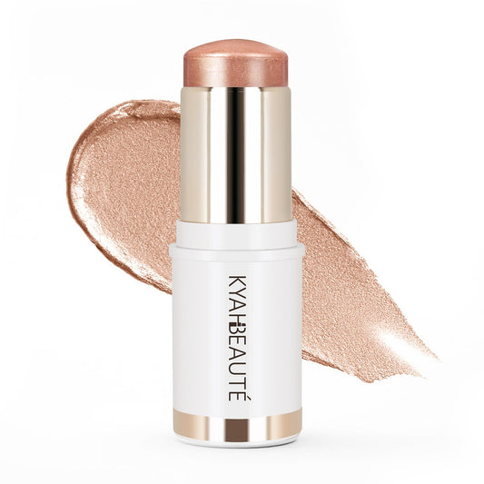 Dewy Highlighter Makeup, Highlighter Makeup Stick for Face and Body, Radiant & Shimmer Glow, Buildable Color for All Day | Vegan & Cruelty-Free | Bronze Caramel Glod 15g/0.53fl.Oz